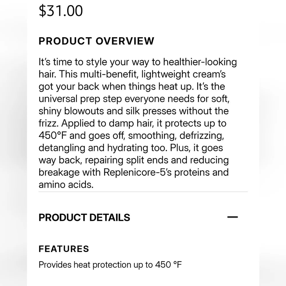 FENTY THE PROTECTIVE TYPE 5n1 Heat Protectant Styling Cream For Hair NEW 5oz